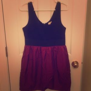 Black and plum dress